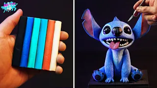 Cómo hacer a STITCH con PLASTILINA ESCOLAR 😱 | Lilo y Stitch Película