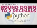 Learn The BASICS ROUND DOWN 2 DECIMAL PLACE in Python Ilonggo-English Version Part 7