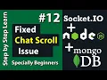 How to Fixed Scroll Chat Issue in Dynamic Chat App - Dynamic Chat App in Node JS Mongo