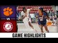 Clemson vs. Alabama Game Highlights | 2025-26 ACC Women's Basketball