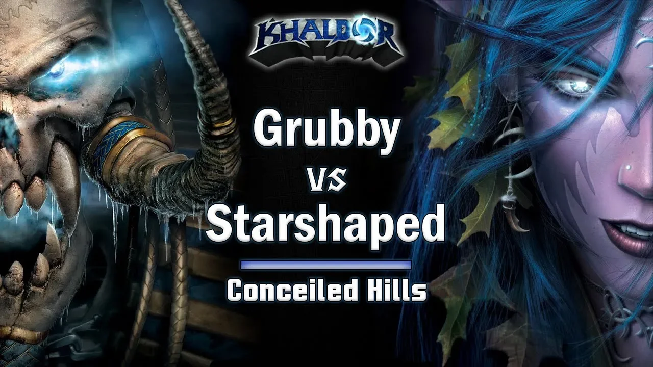 ► WarCraft 3 - Grubby (UD) vs. Starshaped (NE) - Conceiled Hills