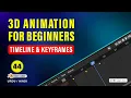 Blender 3D Animation Full Course For Beginners in Hindi - Class 44 Timeline and Keyframes Basic
