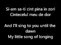 Download Lagu O -Zone Despre Tine Lyrics (Romanian \u0026 English)