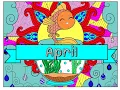 April at the Sea Coloring Pages - Digital and Printable
