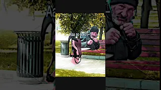 Бомж ее испугался Прикол Shorts роблокс видео игры Roblox 