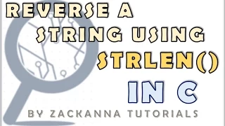 Reverse a String Using Strlen