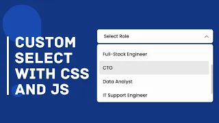 Create a Custom Select Menu With CSS JavaScript Project 34