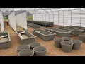 High Density Hydroponic Vegetable Garden Under Construction