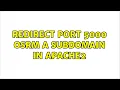 Ubuntu Redirect port 5000 OSRM a subdomain in Apache2