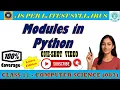 Python Modules Explained Random Statistics Math Class 11 CS Data Handling CBSE Guide