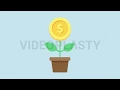 Financial Growth Icon Dollar Animation MOV GIF