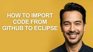 How to Import Code From Github to Eclipse - KevinHowTo