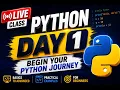 Python Day 1 LIVE Python Basics for Beginners Complete Python Course Hindi 2026