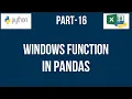 Python for Data analysis Tutorial Ranking in Python Windows Function in Python
