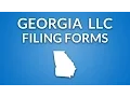 Georgia LLC - Filing Forms Documents