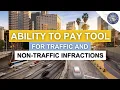 How To Pay Traffic and Non-Traffic Fines Online with the Ability to Pay Tool