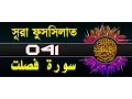 Download Lagu Surah fussilat/Ha Mim As Sajdah with bangla translation - recited by mishari al afasy