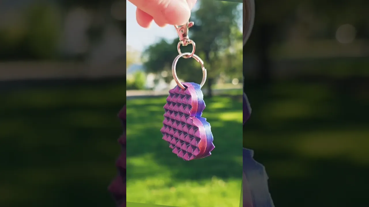Ouchiee Heart Keychain video thumbnail