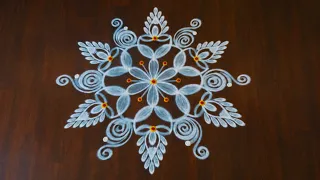 Beautiful 2 festival type of easy rangoli kolam designs 🌺✨ @Suryadailyrangolidesigns 