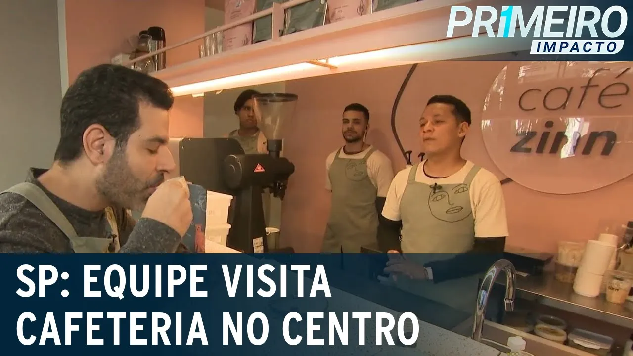 Apresentador do SBT visita cafeteria gourmet em SP | Primeiro Impacto (11/07/23)