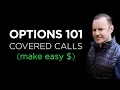 Options 101 EASY MONEY w COVERED CALLS - showcasing a real trade and how I nail Asymmetric Bets