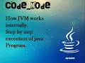 How JVM works internally Step by Step execution of java program