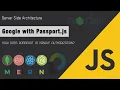 Node js with Passport js Authentication Server side Architecture MERN Stack JSUniv