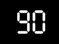 90 seconds Timer - Digital Clock Typeface