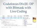 Codeforces Div2E DP with Bitmasking