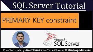 SQL PRIMARY KEY Constraint SQL Server Tutorial for Beginners