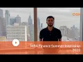 MBA Finance Summer Internship