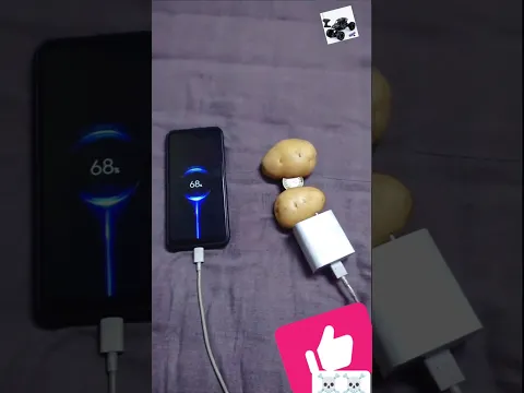 Phone Charger without electricity with 🥔 ☠️💀
