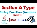 Section A - String and Character Function Questions Solved