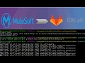 how to commit mule project to git lab using bash
