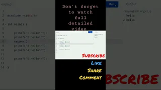 Return and Exit in C C Programming Return Exit
