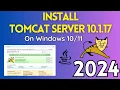 How to Install Apache Tomcat 10 Web Server On Windows 2024 Update Tomcat Server