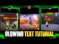 How to Make Glowing Text Like BONEX4 - FF nuxoff Full Tutorial Free Xml Download