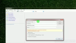 Cloning a git repo using git extensions
