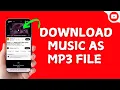 How To Download Music From YouTube As MP3 File - Step By Step