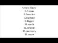 Solar System Crossword puzzle on small print worksheet