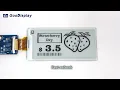Demonstration of FAST REFRESH 2 9 inch e-paper display black and white 296x128 GDEY029T94