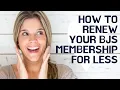 How to Renew BJ s Membership for a Discount