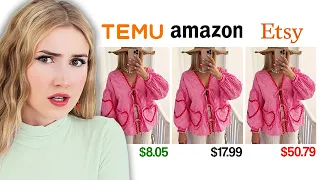 Are Temu Amazon Etsy Selling the SAME Products let s find out
