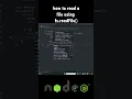 how to read file using fs readfile