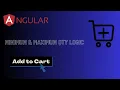 minimum and maximum quantity logic in Angular