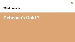 Gehenna s Gold color hex color - Brown color