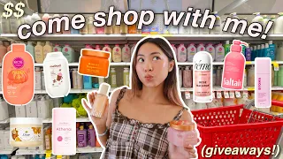 come SELF CARE SHOPPING with me🛒🎀 shopping for FALL & PINK self care products *giveaways*