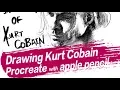 Procreate drawing tutorial Nirvana Kurt Cobain GEFFEN record Rock