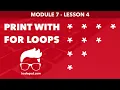 Module 7 - Lesson 4 Print left top triangle of symbol Learn Programming