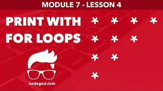 Module 7 - Lesson 4 Print left top triangle of symbol Learn Programming